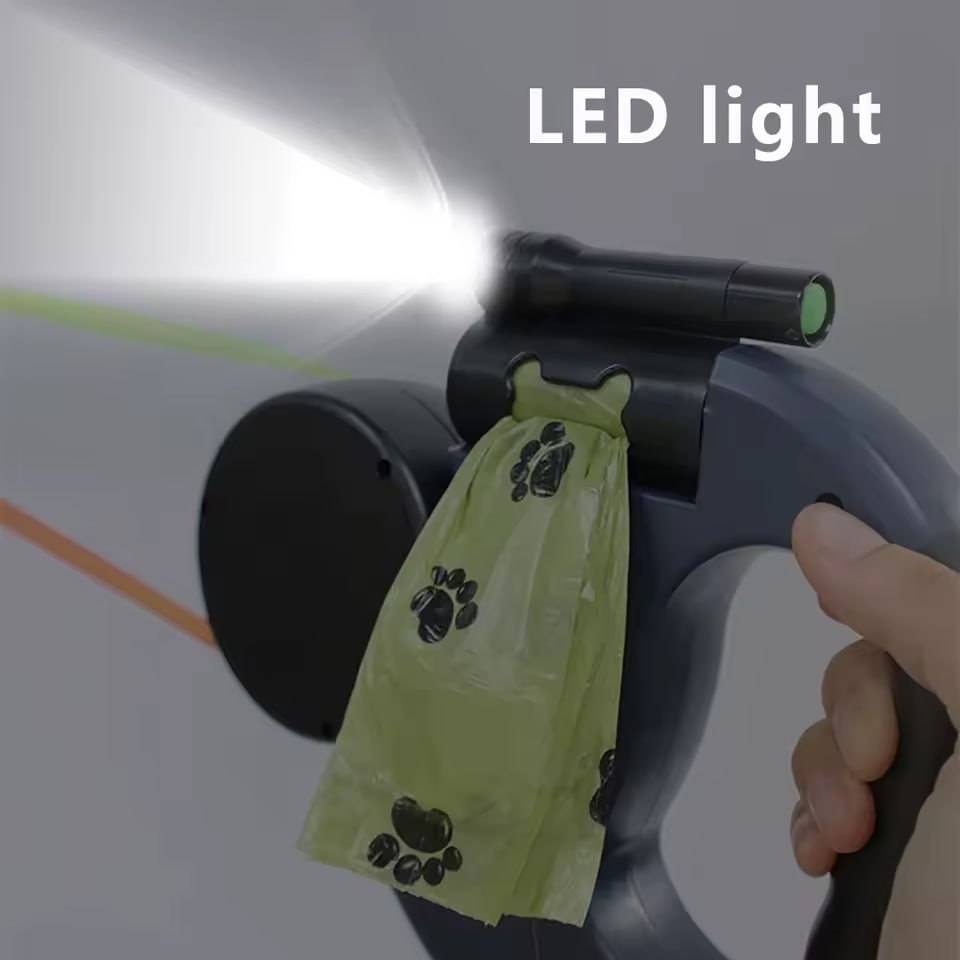 Paw Paradise™ Duo Anti-Tangle Leash with LED Light
