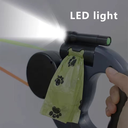 Paw Paradise™ Duo Anti-Tangle Leash with LED Light